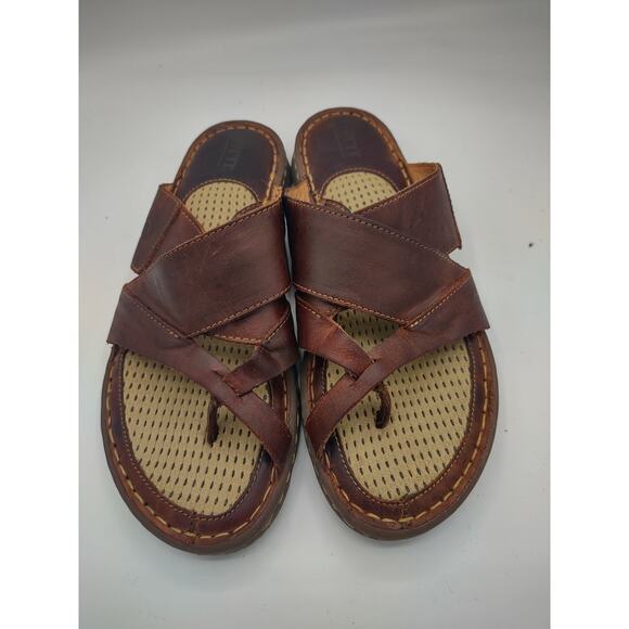 BORN SORJA II sandals brown womans 8 $89 - Picture 4 of 9